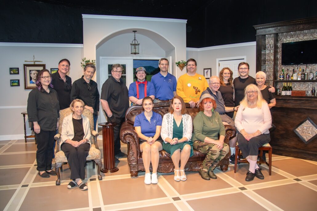 The cast and crew of Ken Ludwig's A Fox on the Fairway at Pull-Tight Players