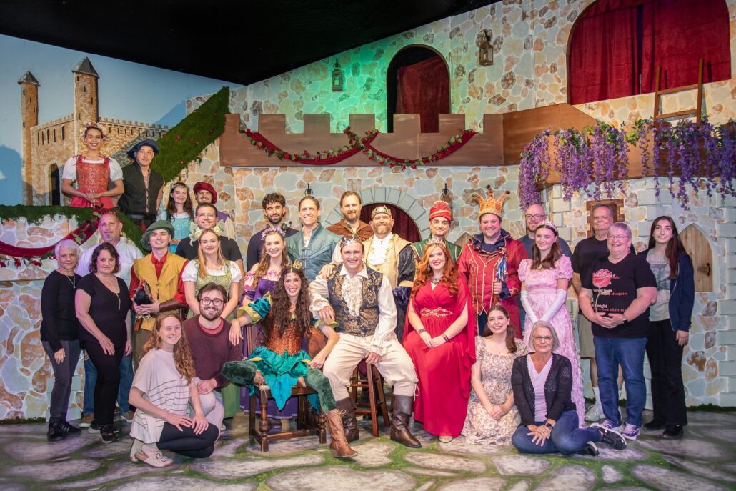 The cast and crew of Once Upon a Mattress (2026) at Pull-Tight Players